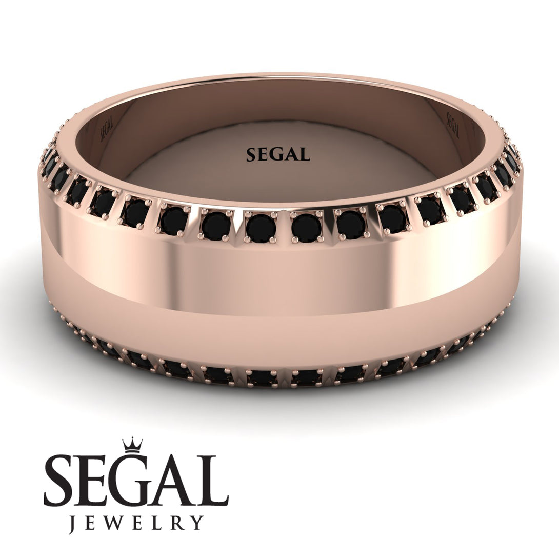 Eternity Black Diamond Wedding Band - Benjamin No. 8