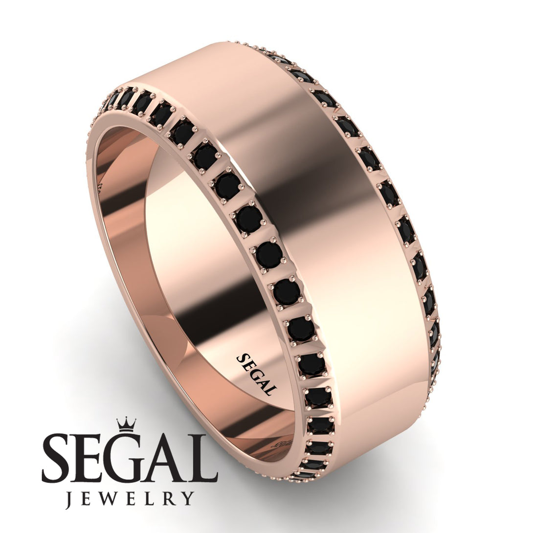 Eternity Black Diamond Wedding Band - Benjamin No. 8