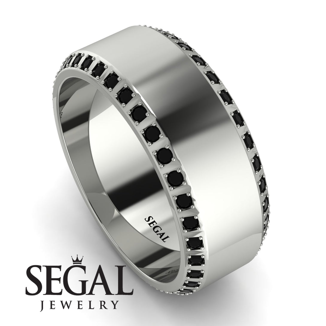 Eternity Black Diamond Wedding Band - Benjamin No. 9