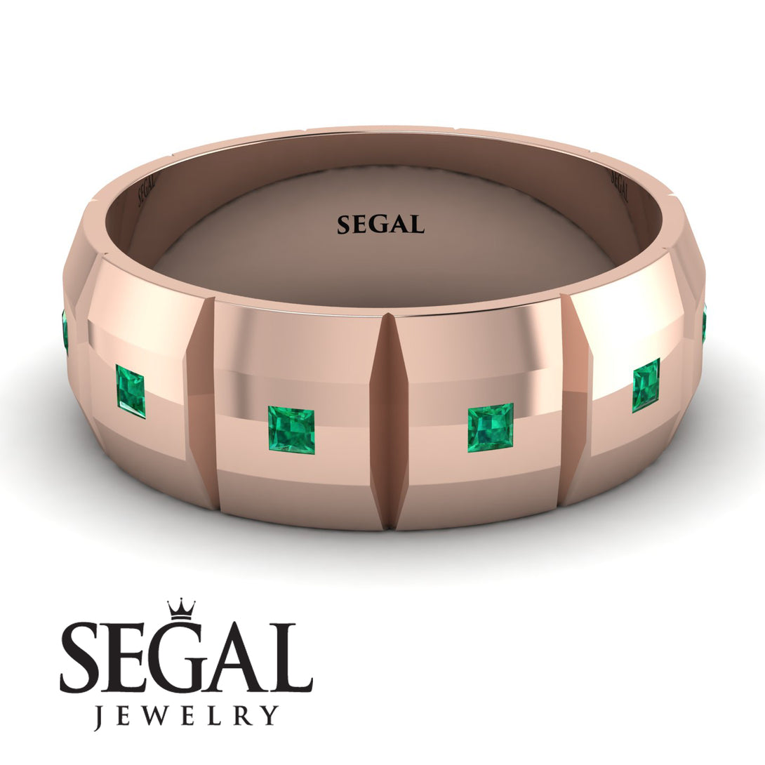 Eternity Princess Emerald Wedding Ring - Michael No. 11