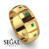 Eternity Princess Emerald Wedding Ring - Michael No. 10
