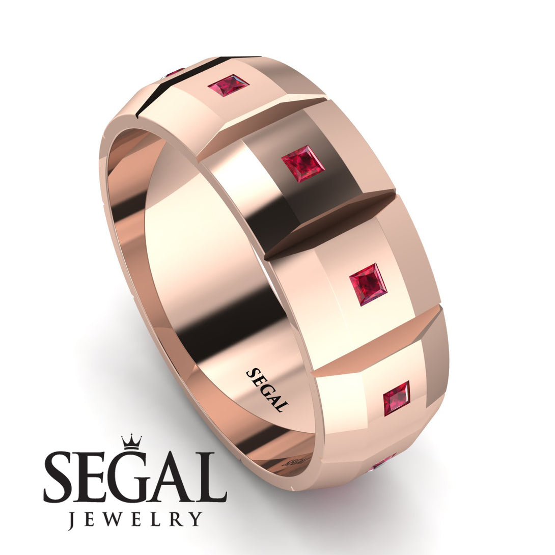 Eternity Princess Ruby Wedding Ring - Michael No. 8