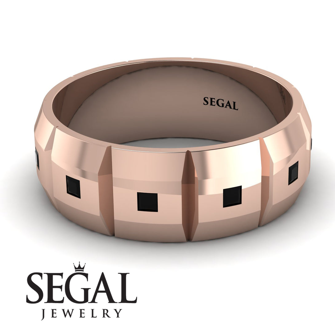 Eternity Princess Black Diamond Wedding Ring - Michael No. 5