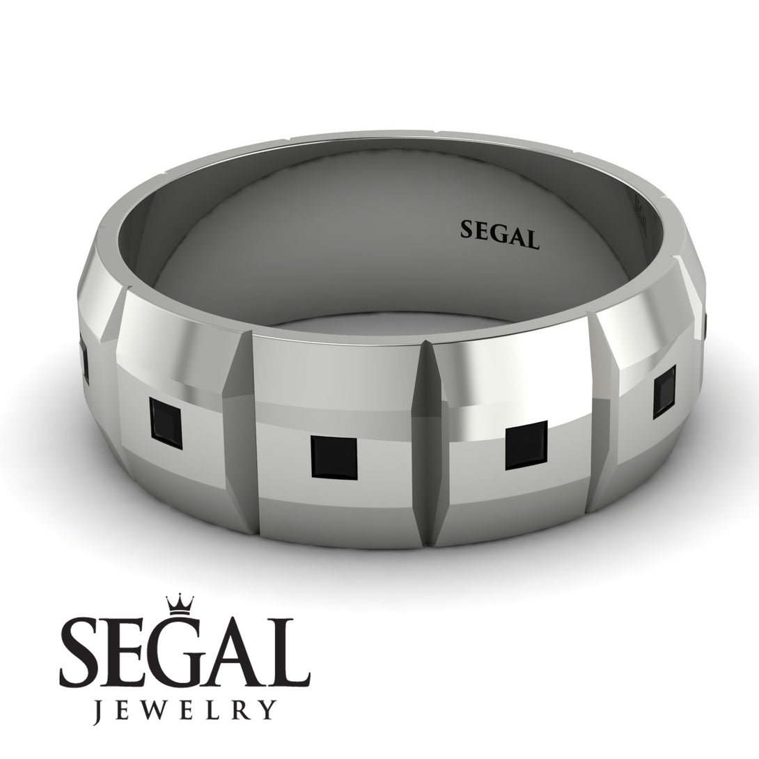 Eternity Princess Black Diamond Wedding Ring - Michael No. 6