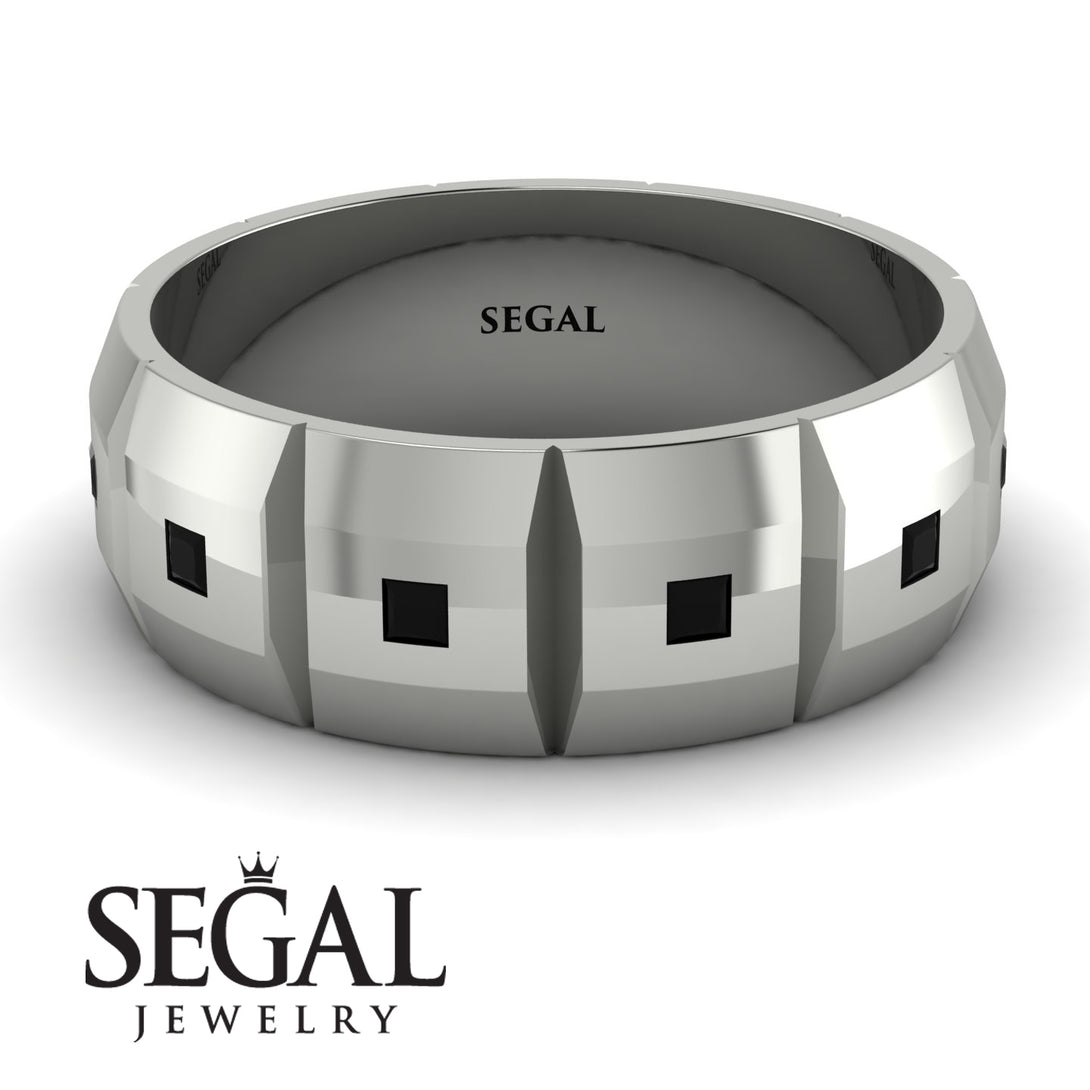 Eternity Princess Black Diamond Wedding Ring - Michael No. 6
