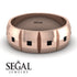 Eternity Princess Black Diamond Wedding Ring - Michael No. 5