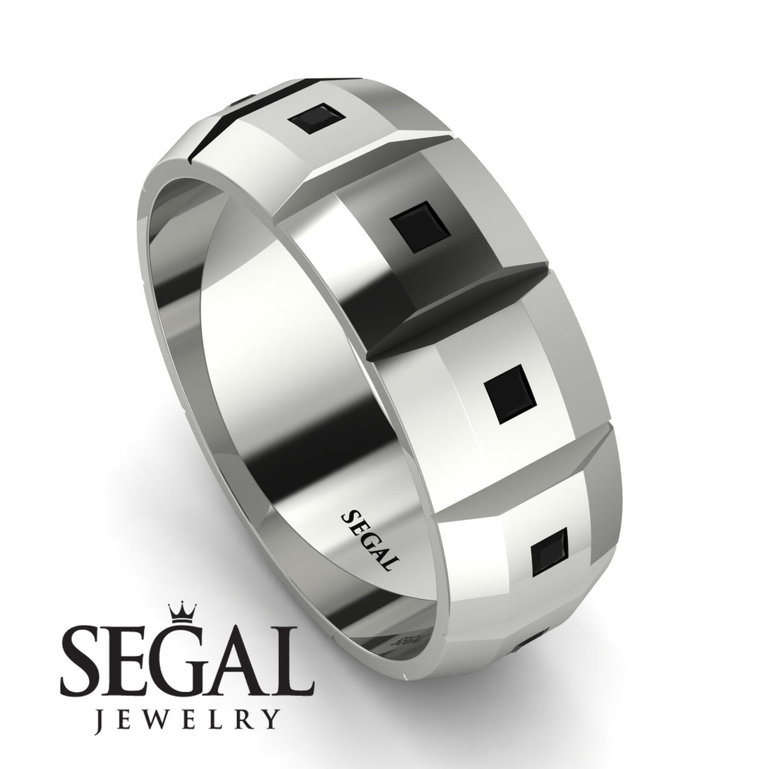 Eternity Princess Black Diamond Wedding Ring - Michael No. 6
