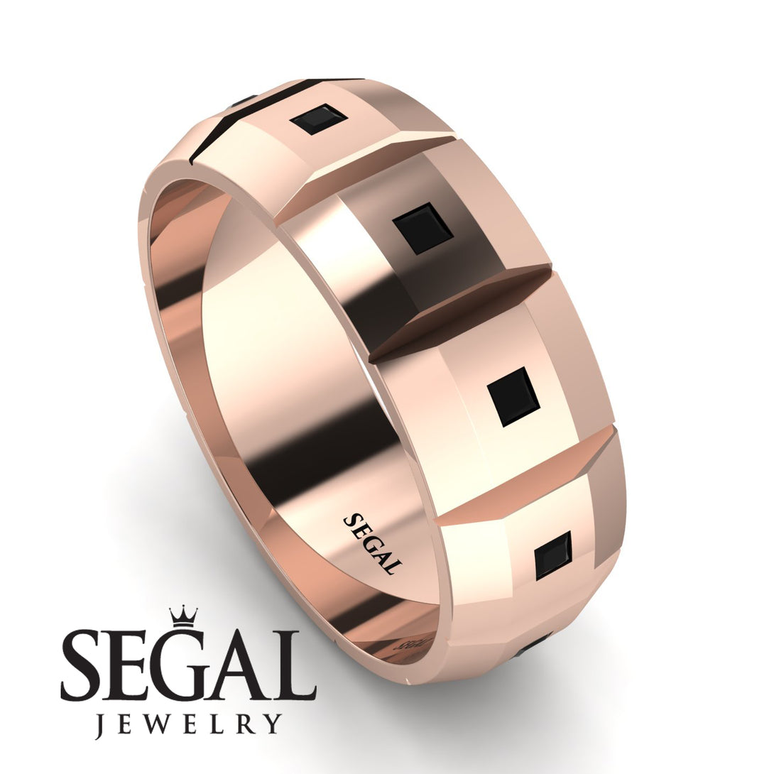 Eternity Princess Black Diamond Wedding Ring - Michael No. 5