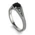 The Royal Queen Black Diamond Ring With Diamonds- Eva no. 6
