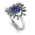 Halo Baguette Sapphire Ring - Diana No. 15