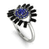 Halo Baguette Sapphire Ring - Diana No. 45