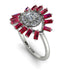 Halo Baguette Diamond Ring - Diana No. 48