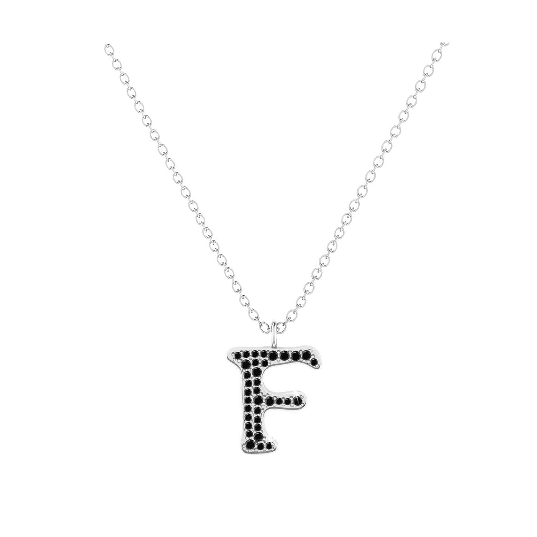 F - Letter Name Necklace Initial Necklace