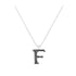 F - Letter Name Necklace Initial Necklace