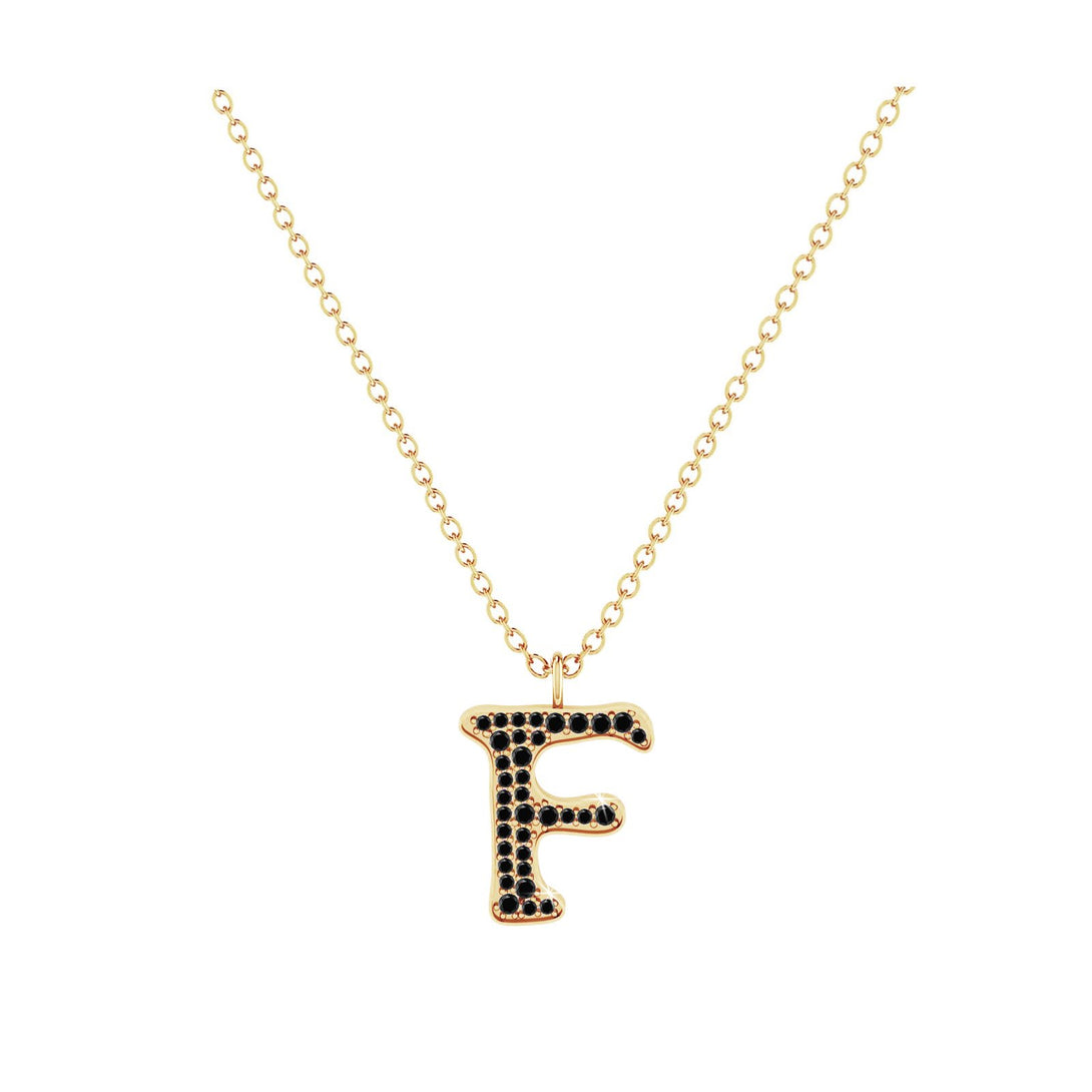 F - Letter Name Necklace Initial Necklace