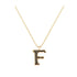 F - Letter Name Necklace Initial Necklace