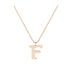 F - Letter Name Necklace Initial Necklace