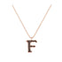 F - Letter Name Necklace Initial Necklace
