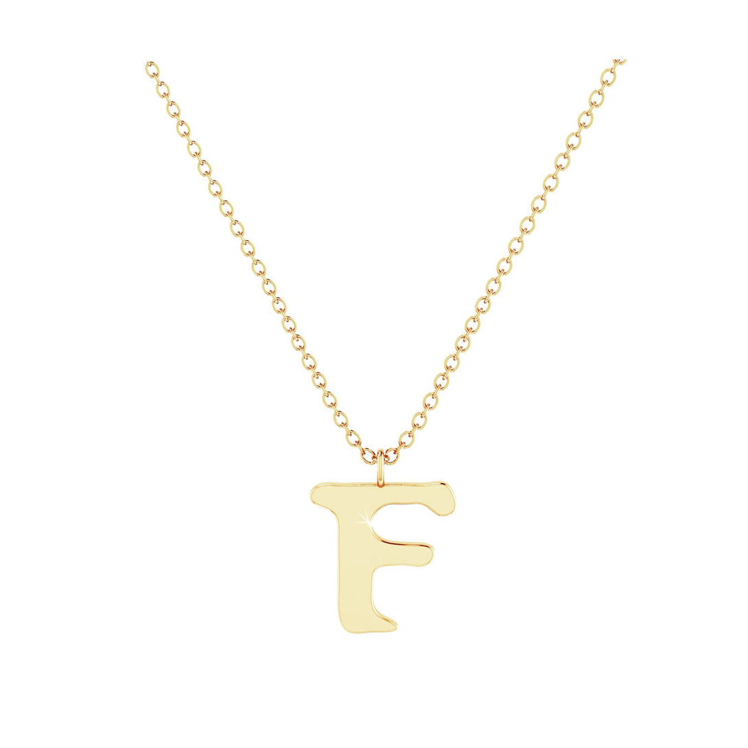 F - Letter Name Necklace Initial Necklace