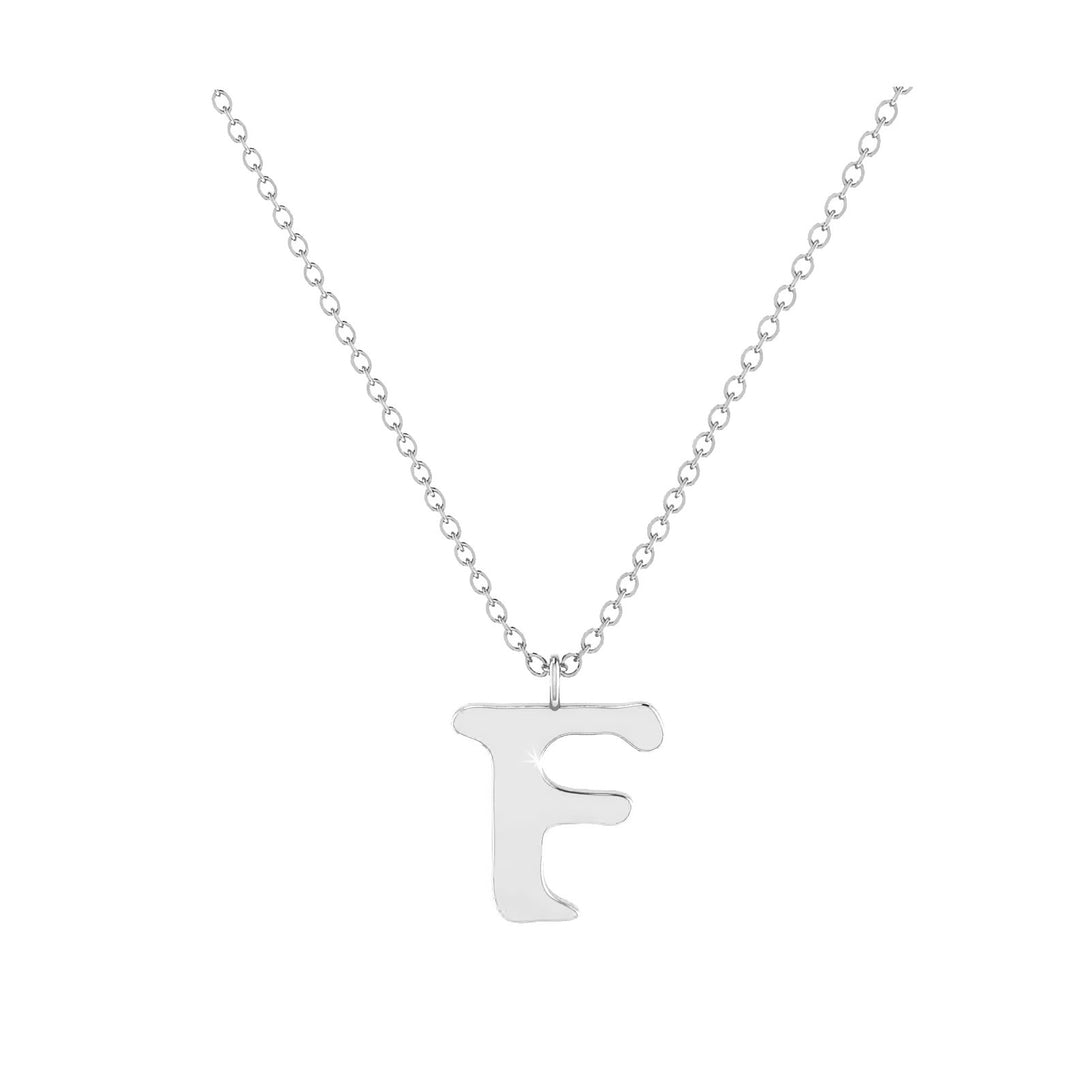 F - Letter Name Necklace Initial Necklace