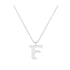 F - Letter Name Necklace Initial Necklace