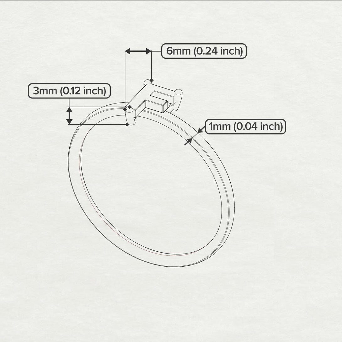 F Letter - Initial Gold Diamond Ring