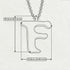 F - Letter Name Necklace Initial Necklace