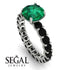 Fancy Emerald Engagement Ring - River No. 36