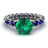 Fancy Emerald Engagement Ring - River No. 66