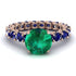 Fancy Emerald Engagement Ring - River No. 65
