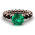 Fancy Emerald Engagement Ring - River No. 35
