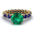Fancy Emerald Engagement Ring - River No. 64