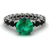 Fancy Emerald Engagement Ring - River No. 36