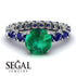 Fancy Emerald Engagement Ring - River No. 66