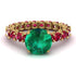 Fancy Emerald Engagement Ring - River No. 49