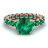 Fancy Emerald Engagement Ring - River No. 20