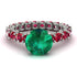 Fancy Emerald Engagement Ring - River No. 51