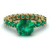 Fancy Emerald Engagement Ring - River No. 19
