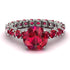 Fancy Ruby Engagement Ring - River No. 57