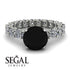 Fancy Black Diamond Engagement Ring - River No. 9 image 10