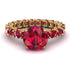 Fancy Ruby Engagement Ring - River No. 55