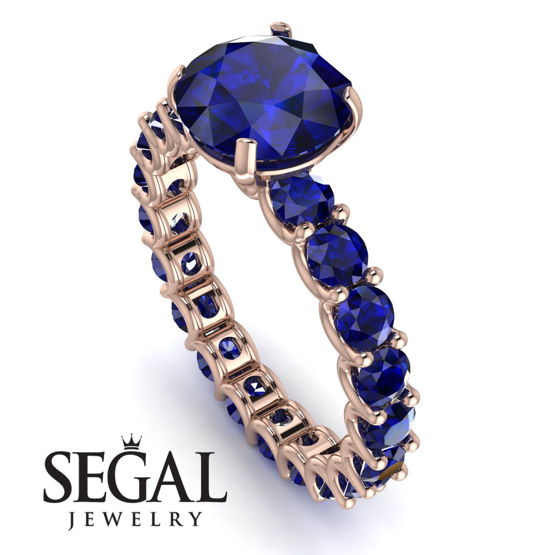 Fancy Sapphire Engagement Ring - River No. 74