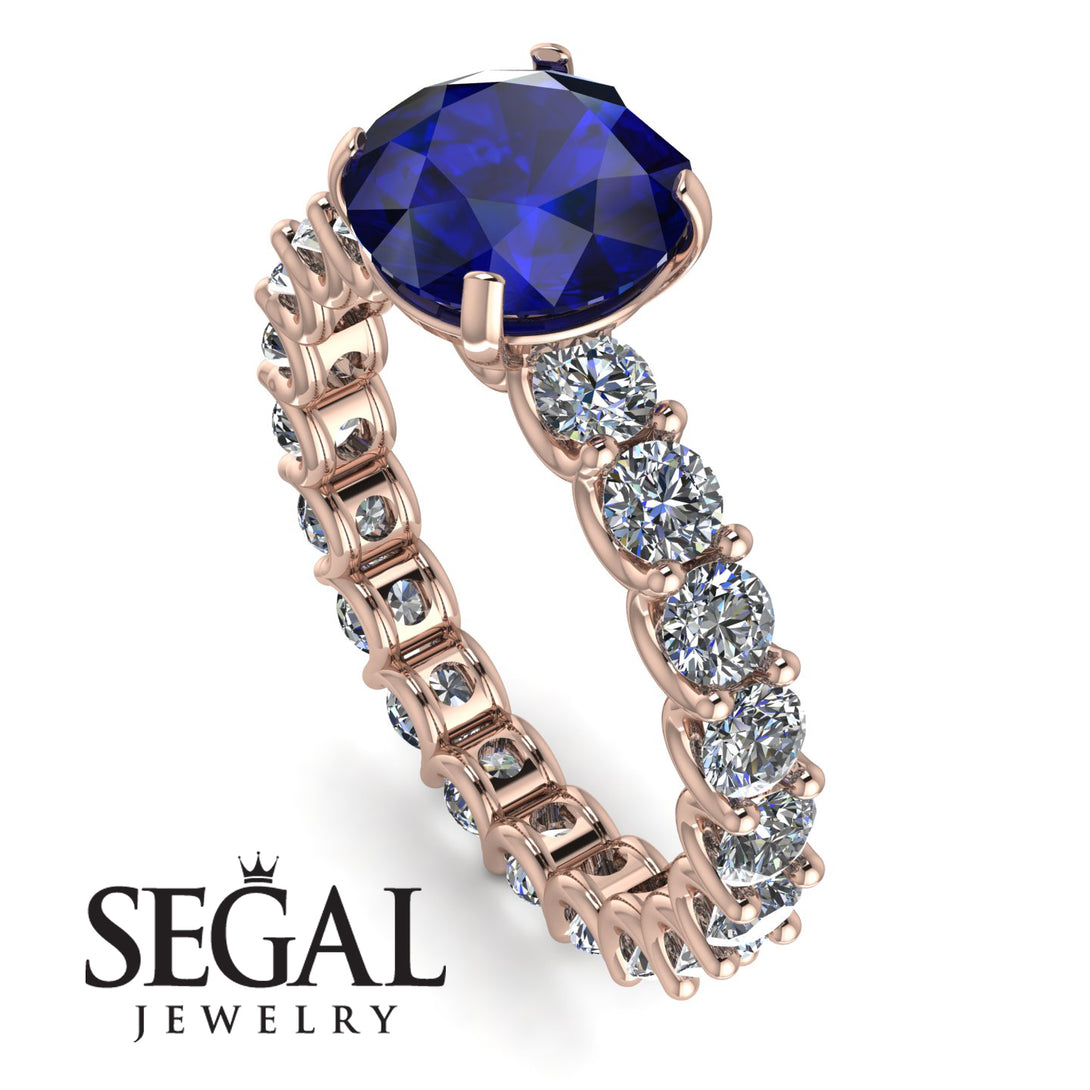 Fancy Sapphire Engagement Ring - River No. 14