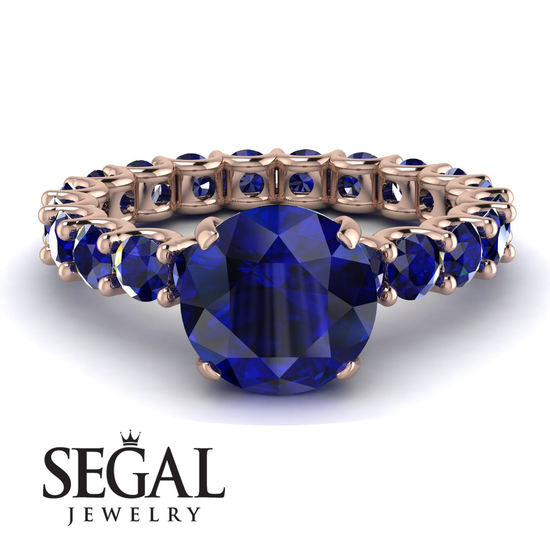 Fancy Sapphire Engagement Ring - River No. 74