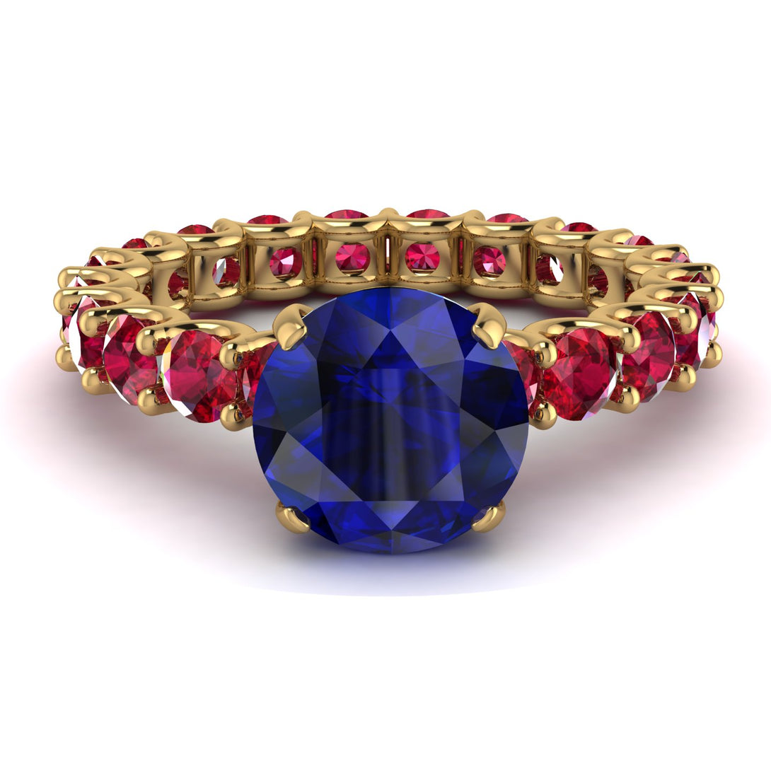 Fancy Sapphire Engagement Ring - River No. 58