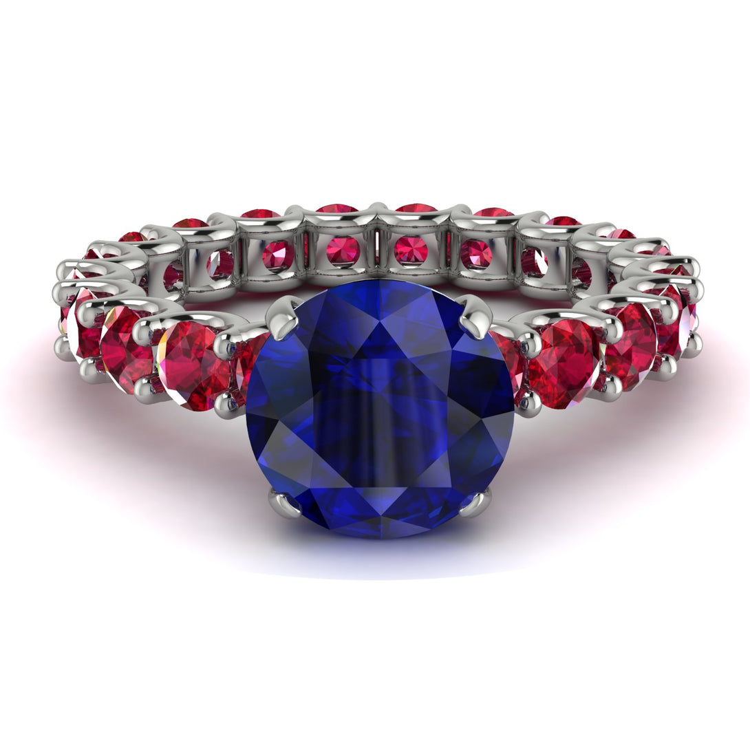 Fancy Sapphire Engagement Ring - River No. 60