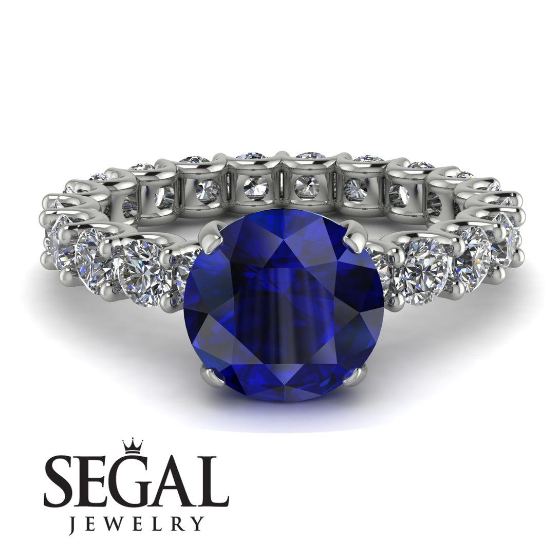 Fancy Sapphire Engagement Ring - River No. 15