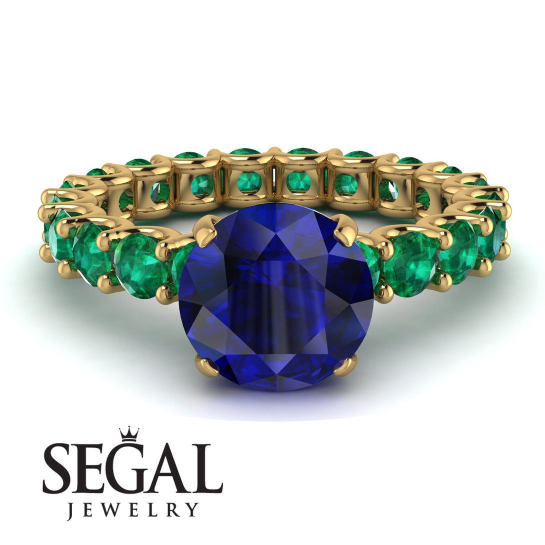 Fancy Sapphire Engagement Ring - River No. 28