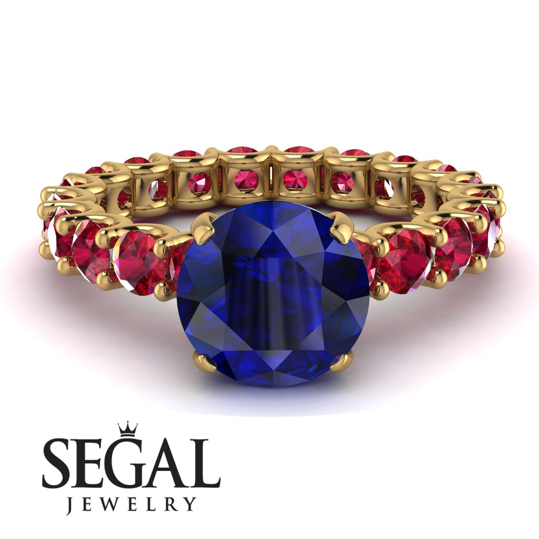 Fancy Sapphire Engagement Ring - River No. 58