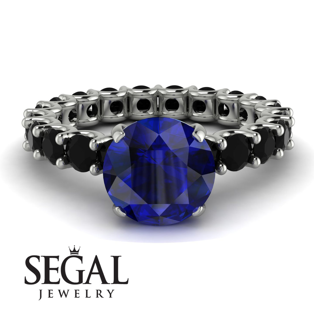 Fancy Sapphire Engagement Ring - River No. 45